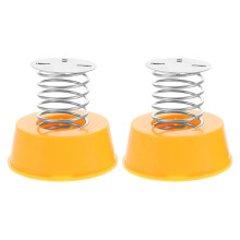 Car Bobblehead Ornament Plastic Spring Base 2 pcs