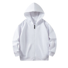 Geansaí Dath Soladach Muinchille Fada le Zipper do Leanaí, Barr-Léasra le Cóta Bog Unisex do Leanaí le Póca do 5-6 Bliana
