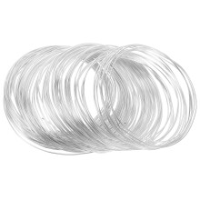 Fleksibel aluminiumstråd, anodisert sølv, 1 rull