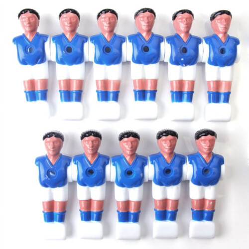 Foosball Men Replacement Set Blue Red 4.3in 11-Piece