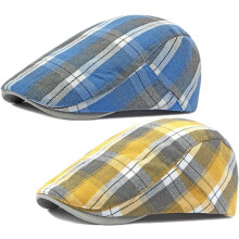 Gorra Newsboy a cuadros para hombre, ajustable, estilo hiedra, paquete de 2