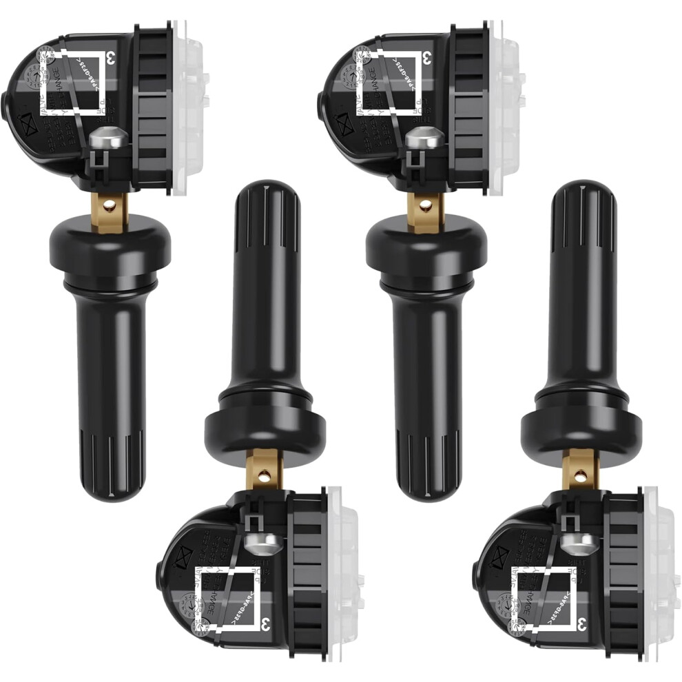 Gm Tpms Sensor 4-Pack, 315Mhz, Compatible With Chevy Silverado, Gmc, Buick, Cadillac, Hummer, Pontiac, Saab, Saturn 9329345050343
