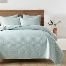 Sprout Green Twin Quilt Set Microfiber 1 Sham