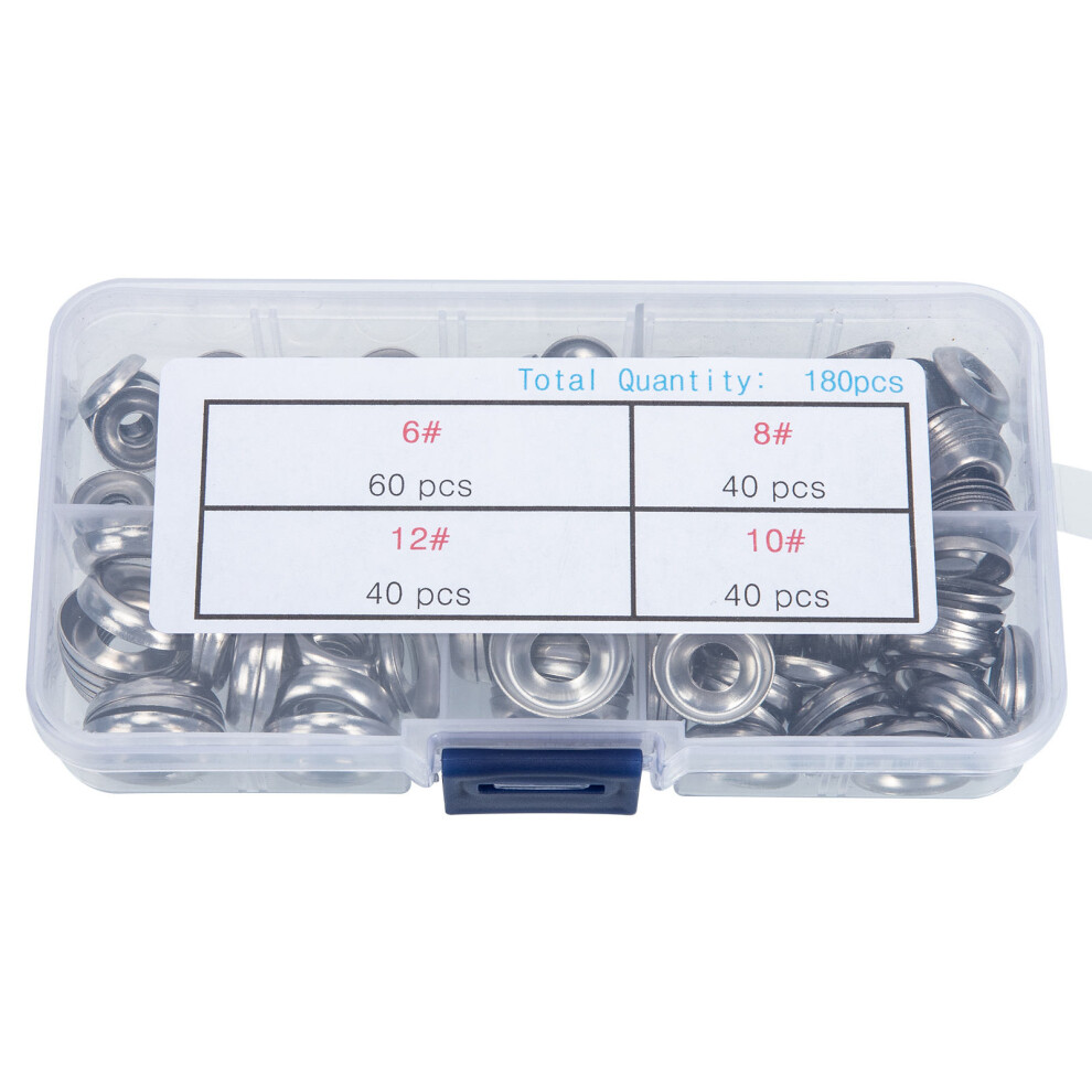 Frcolor 180 Pcs Stainless Finish Washers Countersunk Head Screw 9329345052095