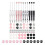 Set van 82 balpennen met kralen van hout. 7