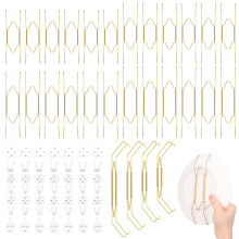 Set unsichtbarer Wandtellerhalter – 28-teilig, 6/8/10/12 Zoll
