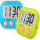 Klassenzimmer-Timer für Lehrer und Kinder, großer magnetischer Digitaltimer, 2er-Pack 1