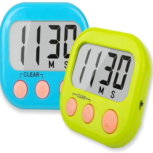 Klassenzimmer-Timer für Lehrer und Kinder, großer magnetischer Digitaltimer, 2er-Pack