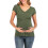 Μπλούζα με κουκούλα για γυναίκες εγκυμοσύνης, θηλασμός, τοπ με V λαιμόκοψη, κοντό 2