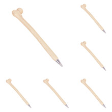 Benpen med blå blæk, 0,7 mm spids skeletfingerdesign til skrivning på kontoret, Halloween-gaver, medicinsk tema, nyhed, papirvarer