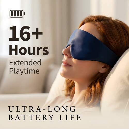 Bluetooth Wireless Music Sleep Mask Soft Side-Sleeper Design Comfortable Eye Cover 1