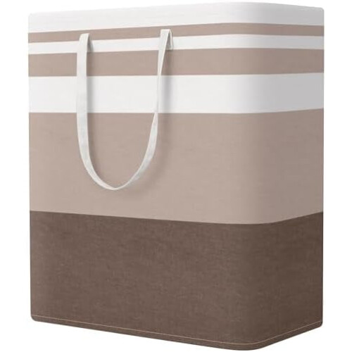 Collapsible Laundry Basket 100L Khaki
