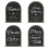 4-Piece Acrylic Wedding Place Card Set 1