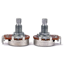 Gitarrenpotentiometer, reibungsarm, gerändelt, Kupfer, geteilt