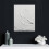 Ensemble de tableaux abstraits sur toile blanche et grise – Encadrés 4