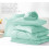 Queen Comforter Set Mint Green Down Alternative 7-Piece 6