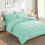 Queen Comforter Set Mint Green Down Alternative 7-Piece 8