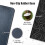 Μεγάλο Mouse Pad για Gaming με Ραμμένες Άκρες, Σχεδιασμός Topo Map, Αντιολισθητική Βάση, 5
