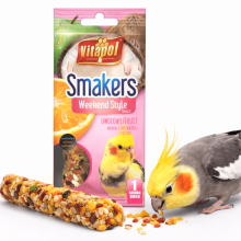Vitapol Smakers Dla Nimfy Owocowy Weekend Style 45 G - Owocowa Kolba Dla Papug