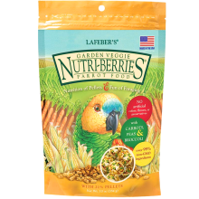 Lafeber Nutriberries Garden Veggie - Pokarm Z Warzywami W Kształcie Kuleczek Dla Średnich I Dużych Papug 284G