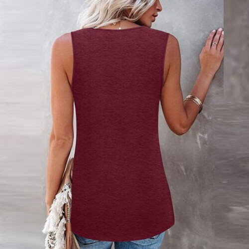 Camisas sin mangas para mujer, estilo holgado e informal. 1