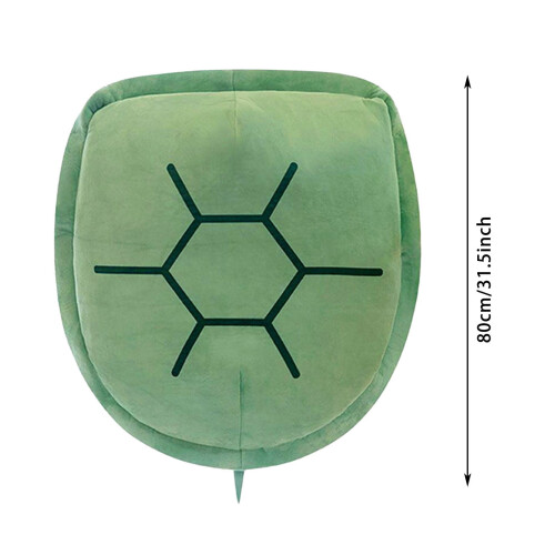 Cuscino a forma di tartaruga indossabile, 80 cm 2