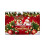Weihnachtsfußmatte, waschbarer Teppich für den Eingangsbereich, rot 2