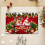 Weihnachtsfußmatte, waschbarer Teppich für den Eingangsbereich, rot 5