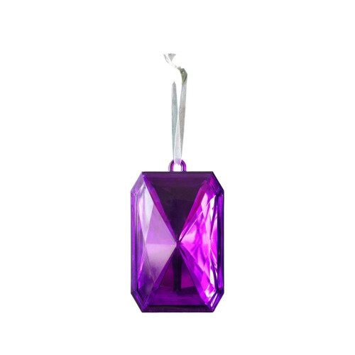 AuroraX Valentine's Day hanging decor purple glitter gem 1