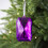 AuroraX Valentine's Day hanging decor purple glitter gem 4