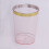 BalsaCircle25Blush10oz Κρυστάλλινα πλαστικά ποτήρια μιας χρήσης για πάρτι με χρυσό χείλος 2