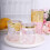 Gobelets BalsaCircle rose poudré, bord doré, 30 cl 6