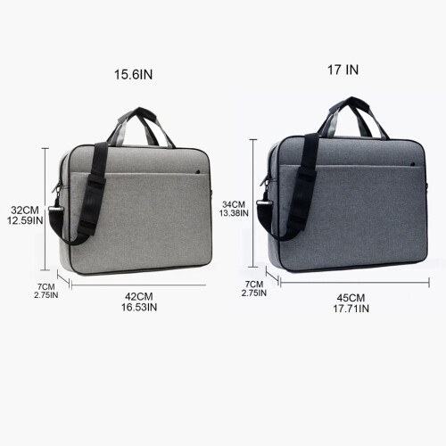 Bolsa de ombro para laptop de 15,6 ou 17 polegadas em tecido Oxford 1