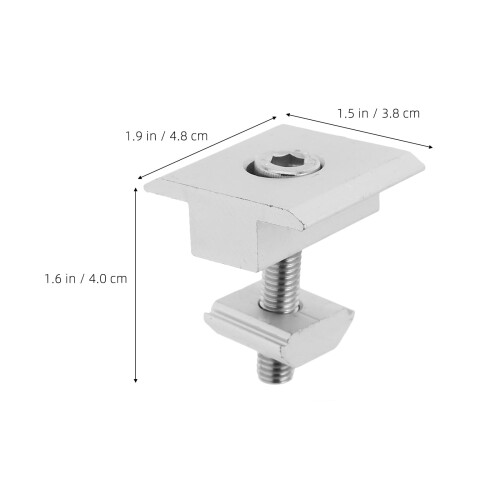 10 stk. midtklemmer for solcellepaneler i aluminiumslegering 1