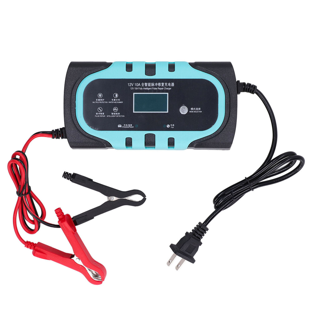 Float Charger With Pulse Activation Lcd Battery Status Indicator Overvoltage And Short Circuit Protection Universal Compatibility For Automotive 9551475257563