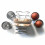 Spiral Chrome Smart Egg Cups and Toast Holder Set 1