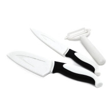 3 Piece Chef's Non-Stick Black and White Prep Set