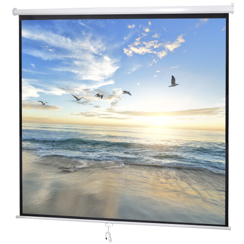 Tela de projeção de 120 polegadas, dobrável, 4K Ultra HD 1