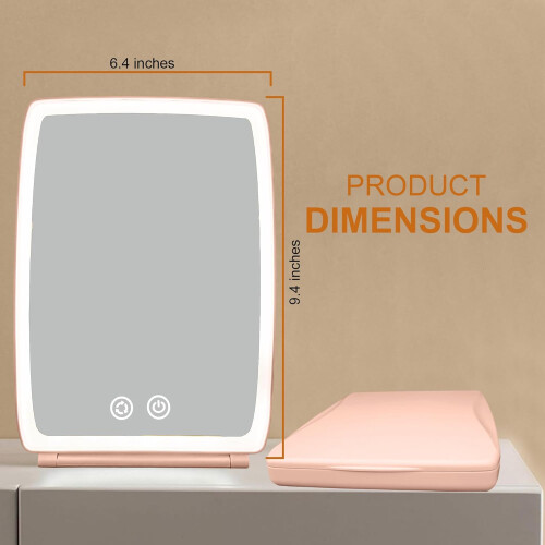 Rechargeable LED Travel Makeup Mirror Touch Light 2