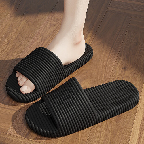 Ediodpoh Unisex EVA Slippers Black Size6 1