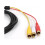 Καλώδιο προσαρμογέα HDMI σε AV Pekkaxy, μετατροπέας HDMI σε RCA που υποστηρίζει σήμα ήχου 6