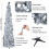 Topwoner 5Ft Popup Collapsible Sequin Tinsel Artificial Tree St Decorations 2