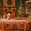 Julduk med pepparkakshus 150x180cm 5