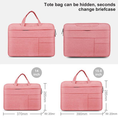Capa impermeável para laptop de 15,6 polegadas com alça oculta. 2