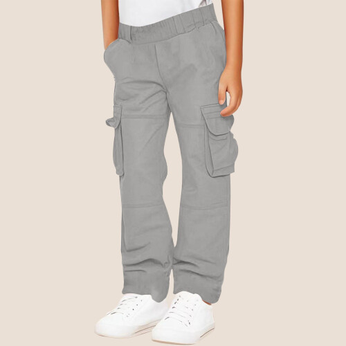 CHGBMOK Παιδικό Παντελόνι Cargo Casual Εξωτερικού Χώρου Γρήγορο Στέγνωμα Αδιάβροχο 1