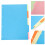 10 Pcs Binders Transparent Dividers Colored Pages Tab 3