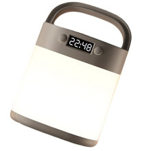Baby Night Light with Digital Clock, Portable LED Lamp, Touch-Adjusted Brightness, Suitable for Camping & Baby Feeding
