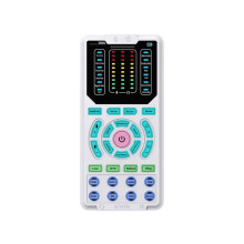 Portable Voice Changer Sound Card Set Voice Changer with Headphone Mic 15 Voice Modes Noise Reduction for Phone/Computer