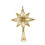 Westerse kerstster topper van plastic, 1 stuk 4