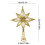 Westerse kerstster topper van plastic, 1 stuk 3